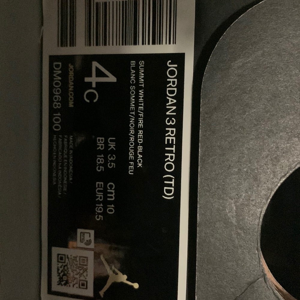 Jordan 3 Retro (TD)